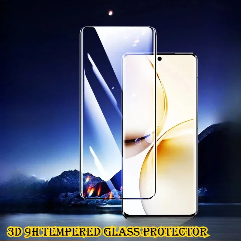

2 шт., пленка из закаленного стекла 9H для OPPO Realme 14 Pro Plus, 3D изогнутая защита экрана, прозрачная защита от синего света, полное покрытие, защита от царапин