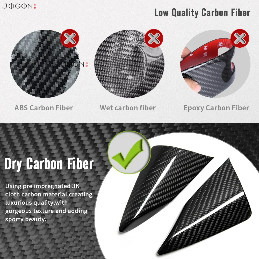 100% Real Dry Fiber Car Interior Window A Pillar Cover Trim Decoration Accessories For Chevrolet Corvette C8 Stingray Z06 E-Ray