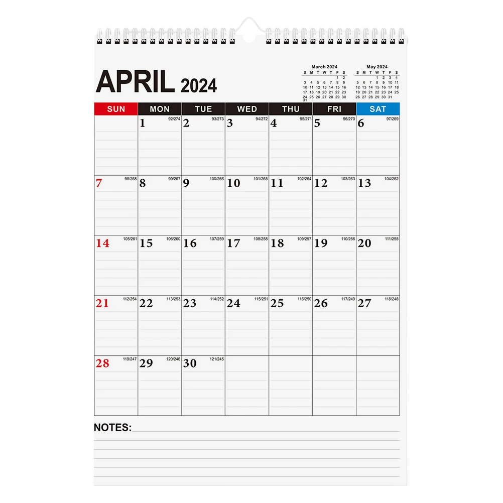 

Schedule Notes Appointment Calendar Laminated Monthly for Office Hanging Paper Wall