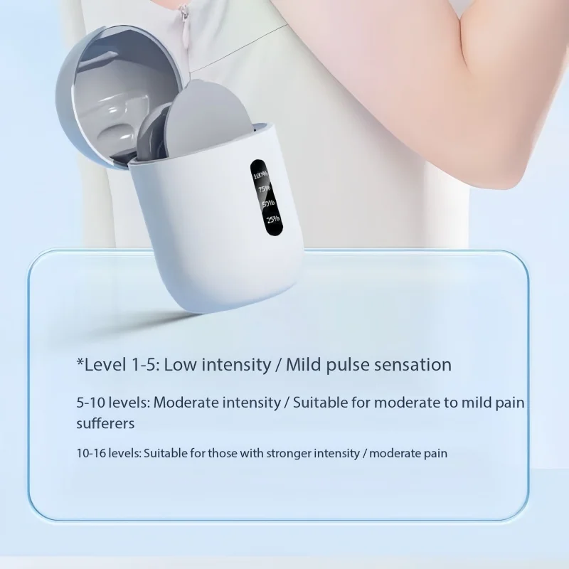 Portable EMS Mini Massager Patch, USB Charging Remote Pulse Therapy Device for Full Body
