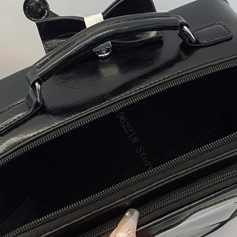 

PU кожаная школьная сумка на плечо современный рюкзак в стиле ретро с телевизионным дисплеем и удобным ремешком 066f