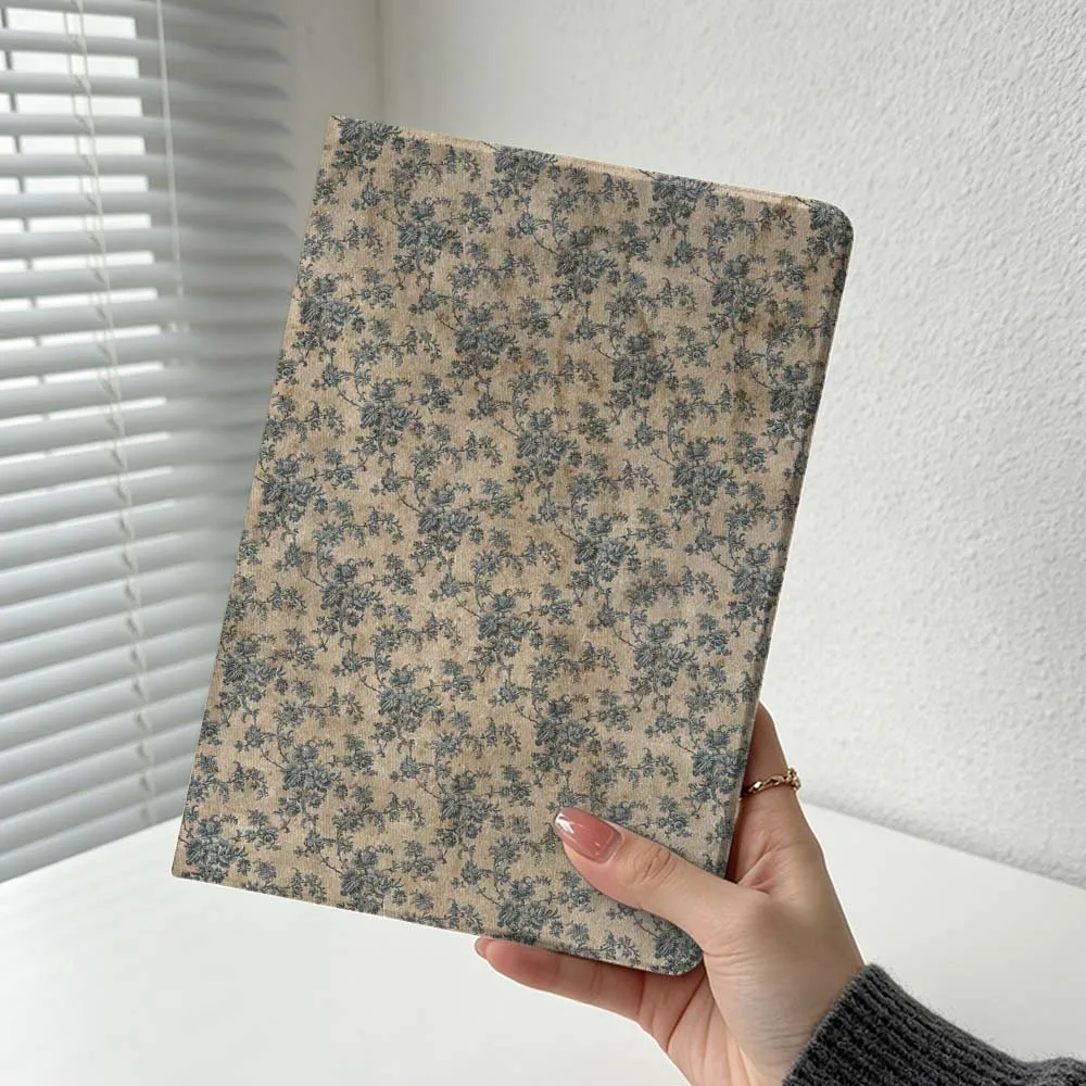 Creative Retro Floral Pattern Cover For Xiaomi Redmi Mi Pad 8 7 6 5 4 2 SE K Pro Max Ultra Poco Pad Soft Inch Tablet Case
