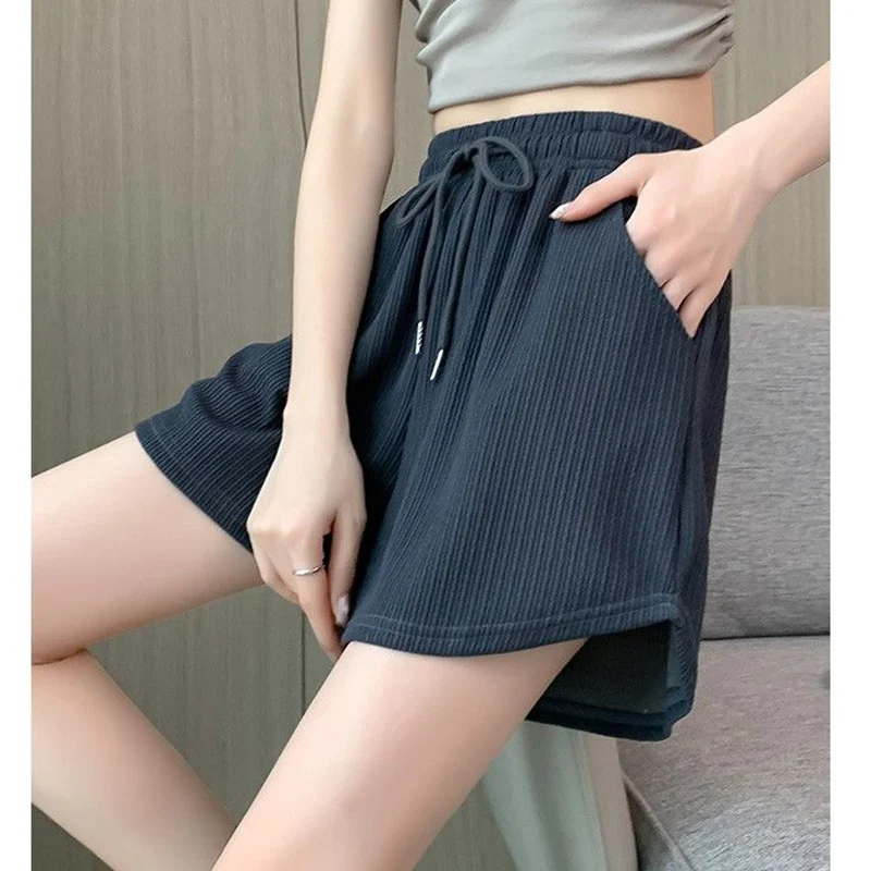 2026 Summer Girls Classic Daily Baggy Joggers Female Casual Thin Short Pants Lady Korean Fashion High Waist Shorts