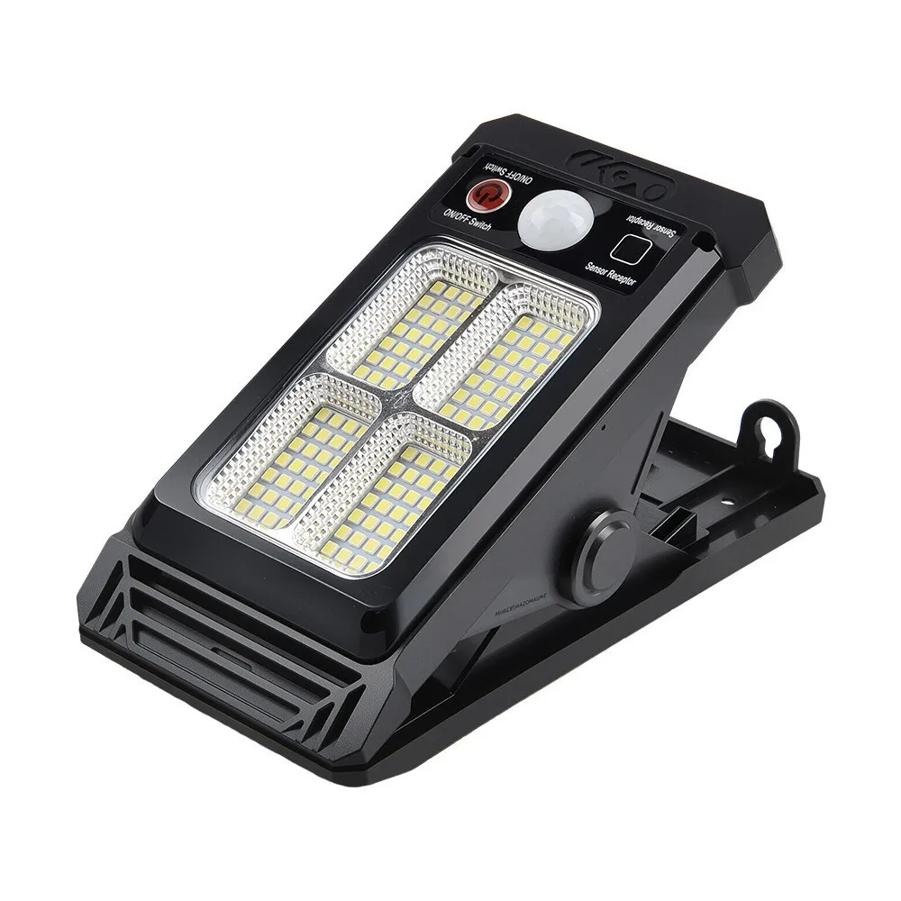 مشبك شمسي على ضوء مستشعر الحركة الخارجية عالي السطوع لإضاءة جدار المنزل والسياج والحديقة والشرفة