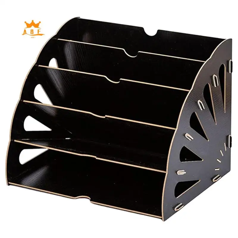 

A08E-Hollow Sector File Organizer With 5 Compartments For Office Supplies