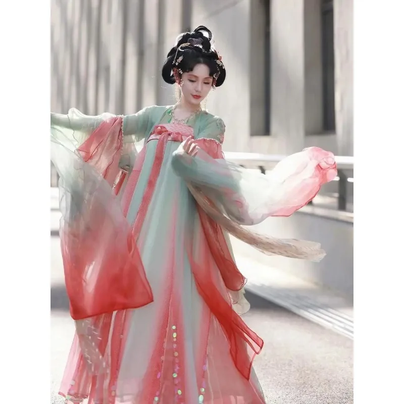Chinese Style Hanfu Traditional Costume Chest Length Princess Ru Skirt Female Embroidered Large Sleeve Shirt