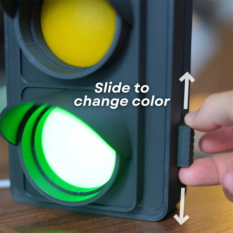 Traffic Light Decor Mood Indicator Signal Social Creative Fun Novelty Desktop Table Wall Mounted Gift Lights Emotional Adorable
