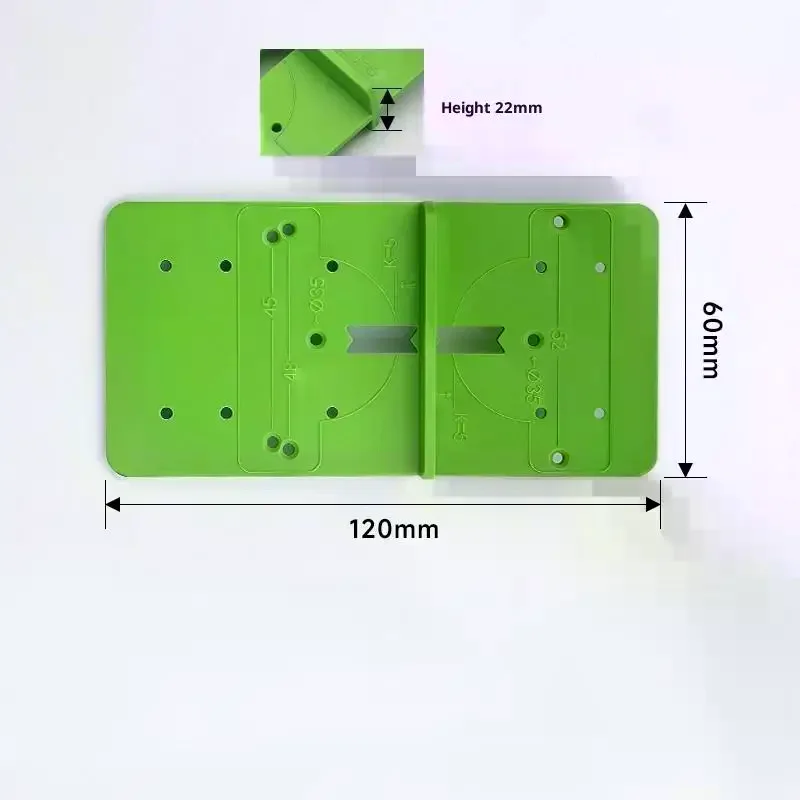 Hinge Hole Drilling Guide Jig - Cabinet Hinge Hole Locator Template Woodworking Positioning Tool view 6