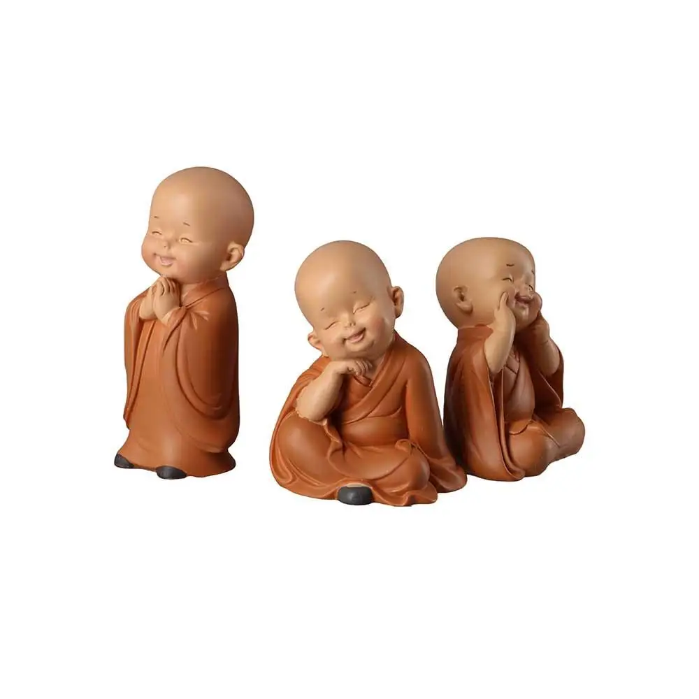 Car Ornament Religion Buddha Resin Desk Miniatures Buddha Monk Statue Monk Ornament Small Monk Status Little Monk Figurine