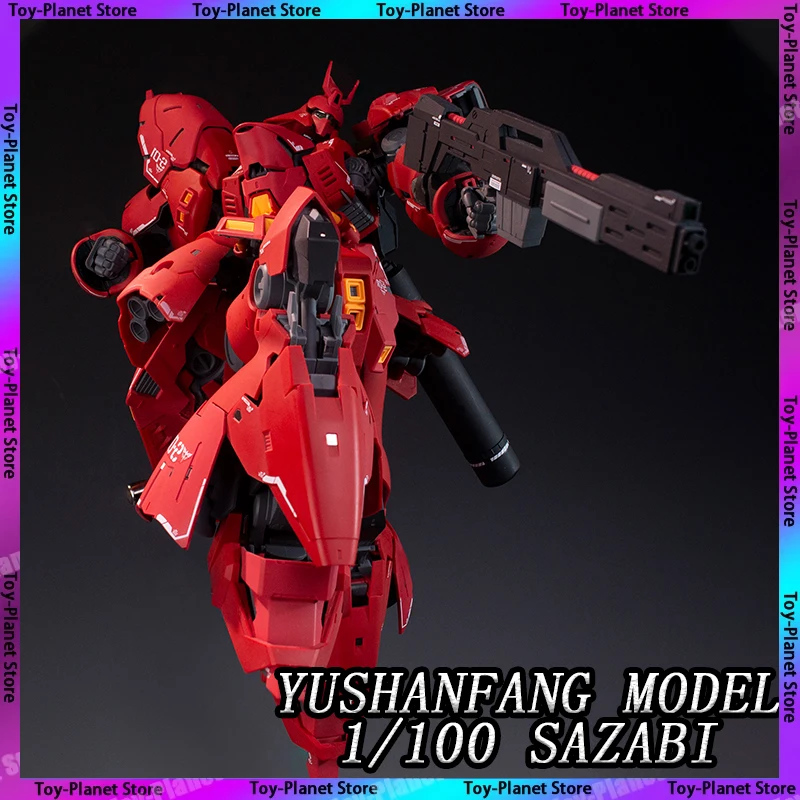 

New YUSHANFANG Model Enlarged RG 1/100 Sazabi Action Figures MSN-04 Anime Figure Assembly Model Kit Plastic Toys Birthday Gift