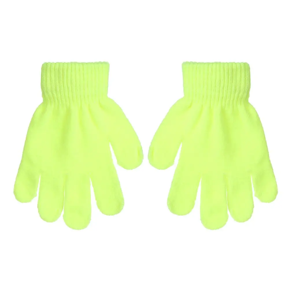 Hot  Boy Girl Glove Knitted Children Stretch