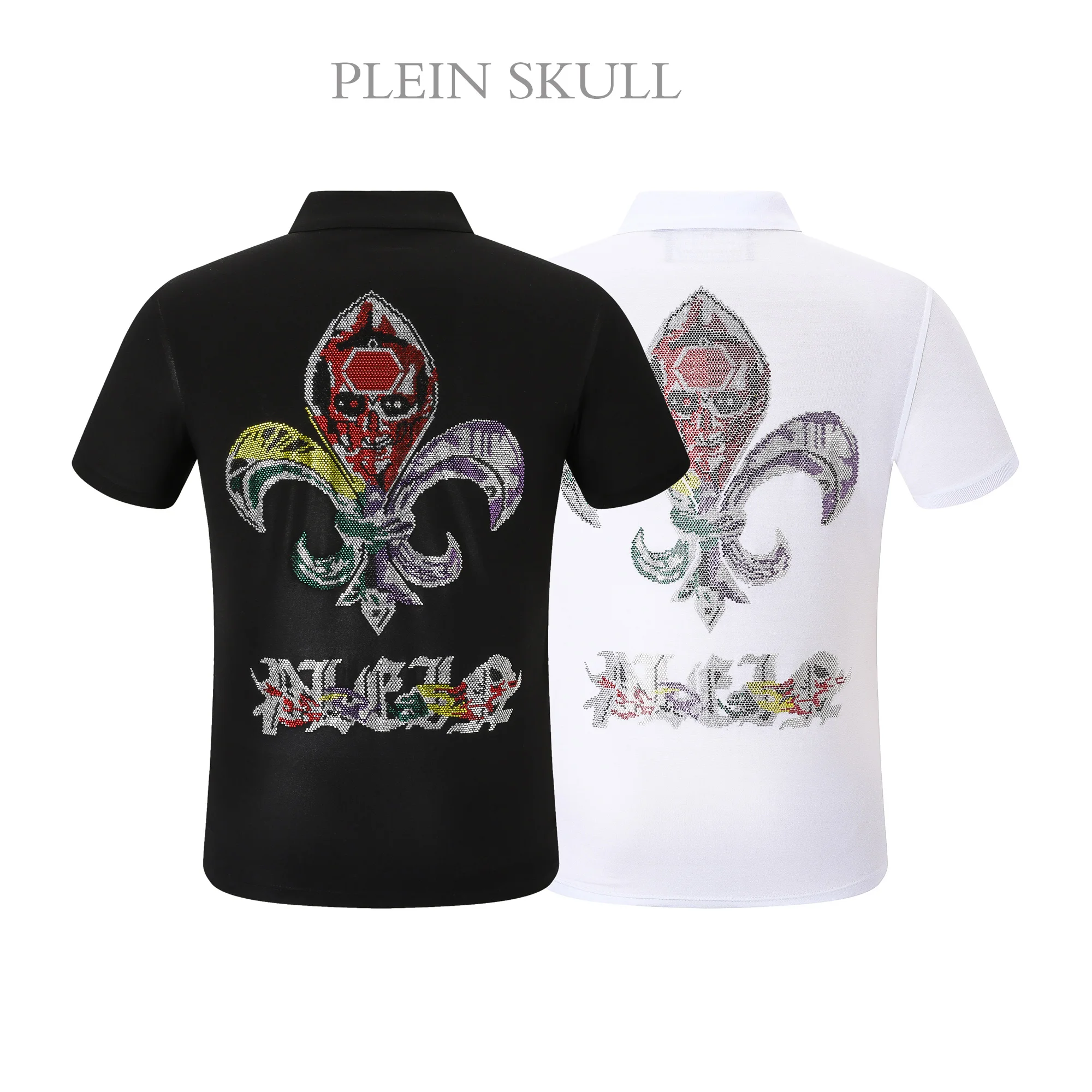 PLEIN SKULL 2025 Spring and Summer Short Sleeved Men's T-shirt Gothic Hip Hop Personalized Unisex Punk Party Sports Trend Tee