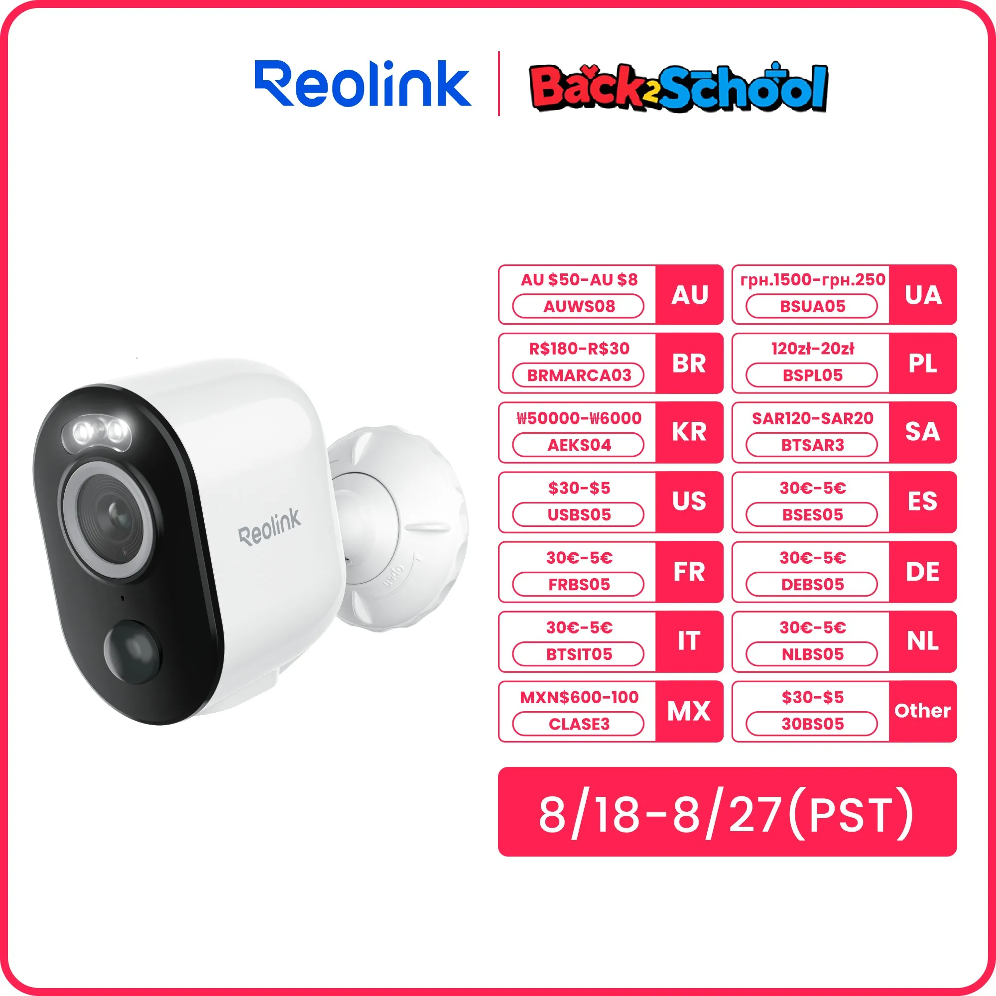 

Reolink 4K Беспроводная камера безопасности с питанием от солнечной батареи 5MP Цвет ночного видения 2,4/5 ГГц Wi-Fi Открытая IP-камера Argus 3 Ultra