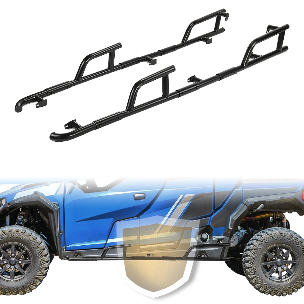 

UTV Black Steel Nerf Bar Rock Sliders Compatible with Polaris General XP 4 1000 General 4 1000 2017-2023 General Replacement