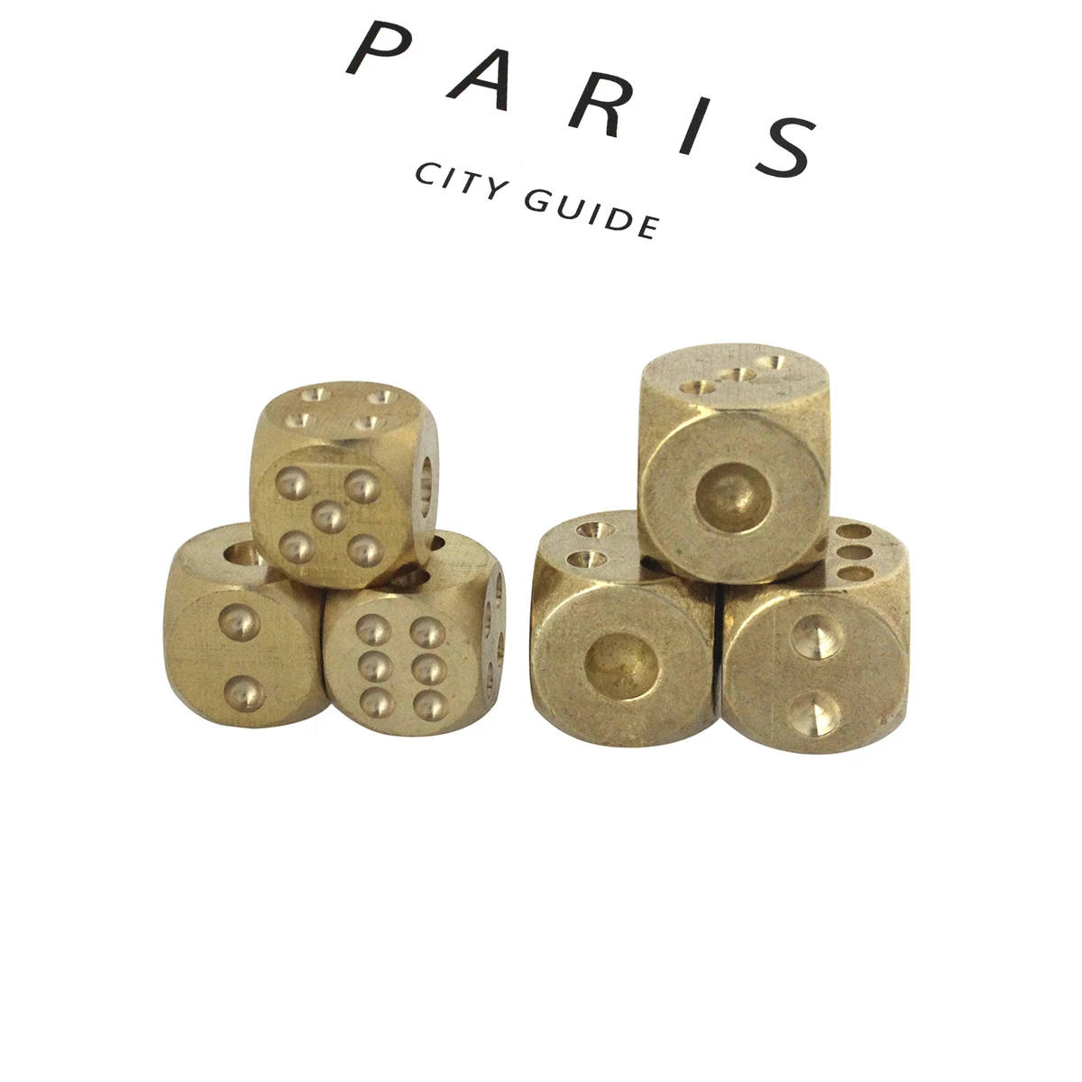 1pcs Solid Brass Bar Games Dice Manual Polishing Six Sided Home Bar Party Supplies 2 Sizes 13mm/ 15mm