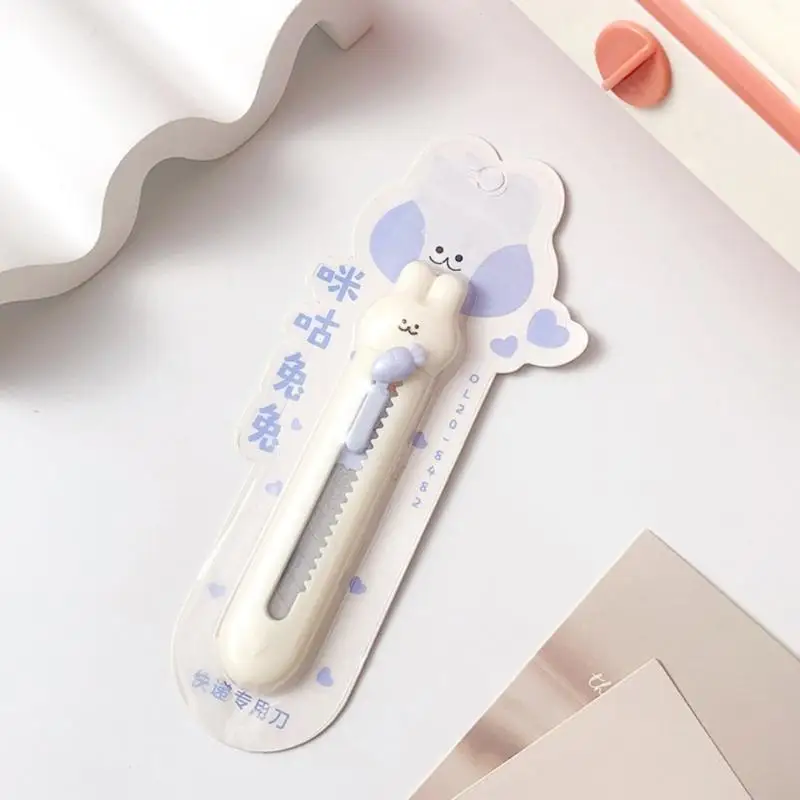 Cutter caixa multifuncional Cats adorável abridor letra abridor coelhos abridor caixa bolso adequado para escola