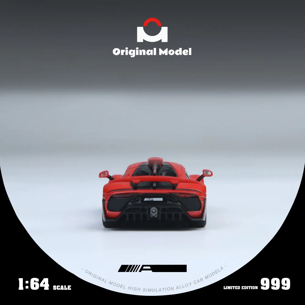 *Prépedido*Modelo Original/OM 1:64 Modelo de coche de aleación de simulación a pequeña escala rojo para colección, exhibición y regalo