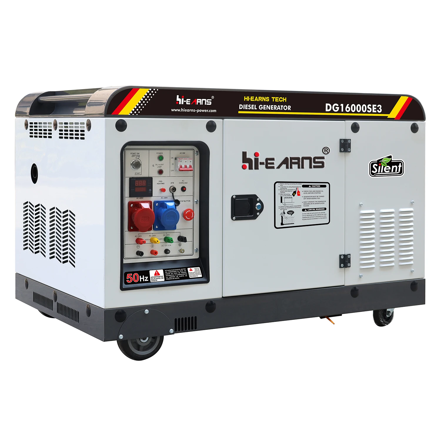 12KW  2V98 Two Cylinder engine air-cooled Silent Diesel Generator