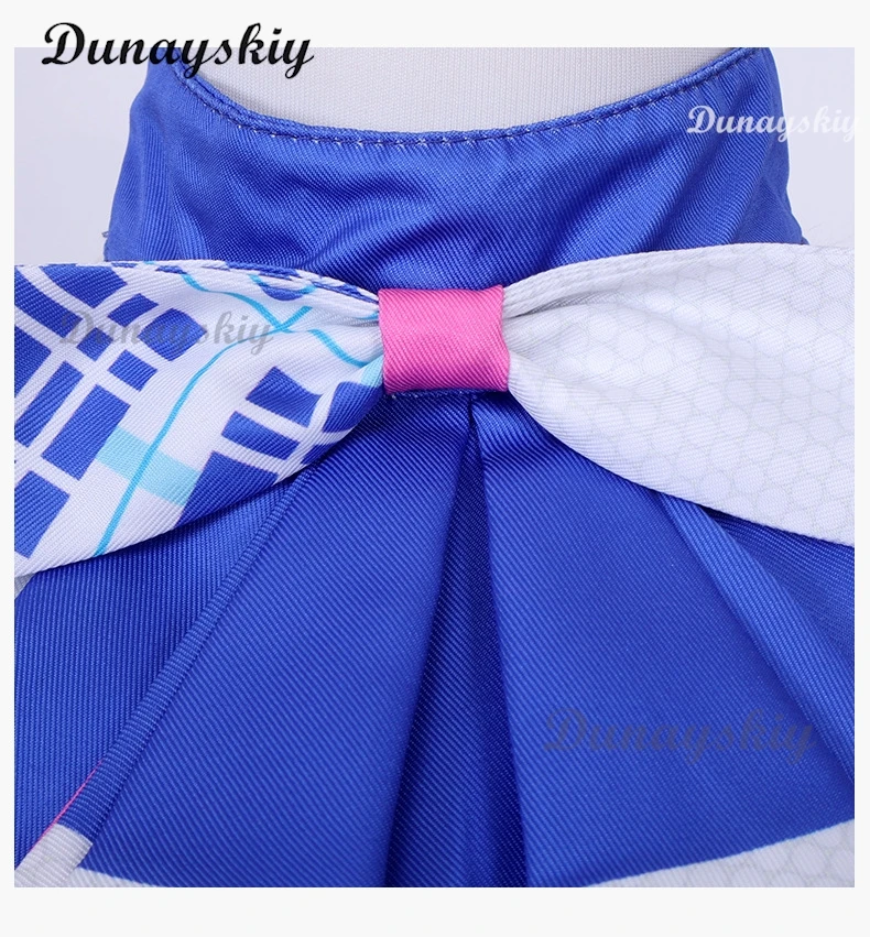 Manaka Laala Anime Cosplay Costume Perruque pour Femme, Robe Bleue et Blanche, Jupe Lolita, Belle, Personnalisée, Noël, SoLaMi SMILE, Pri138