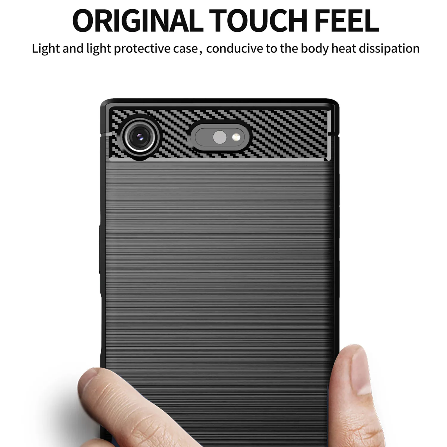 Shockproof Silicone Cases for Sony Xperia XZ1 Compact XZ1 mini Soft Phone Cover For sony xperia xz1 Carbon Fiber Case Fundas