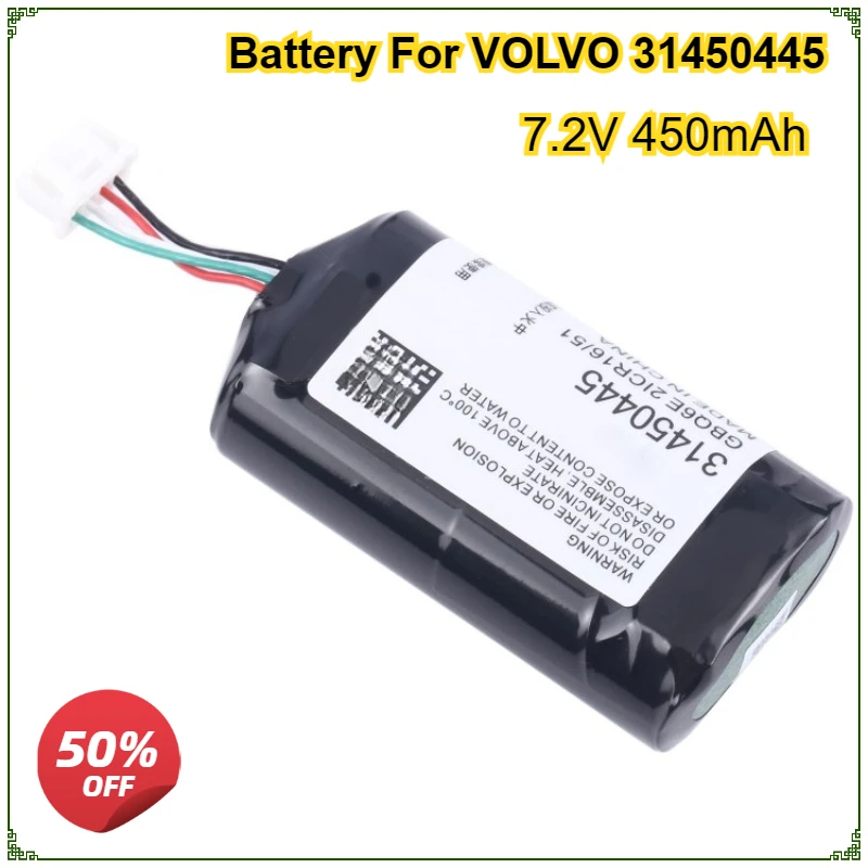 

New Battery For VOLVO 31450445 GBQ6E BP15 S/N:P0839AREV.J Vehicle VCM Gateway Module Batteries 7.2V 450mAh