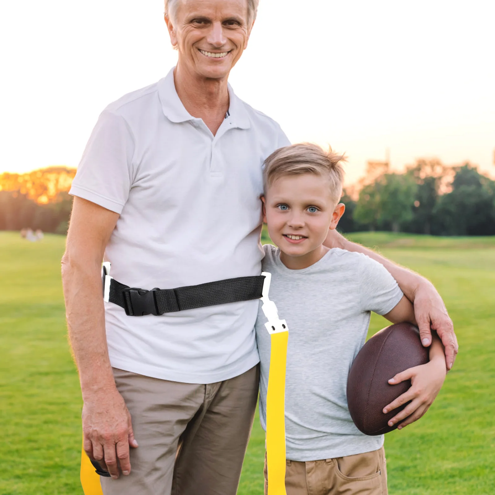 العلم حزام كرة القدم الخصر الرجبي لوازم قابل للتعديل البوليستر اللياقة البدنية لعبة الملحقات