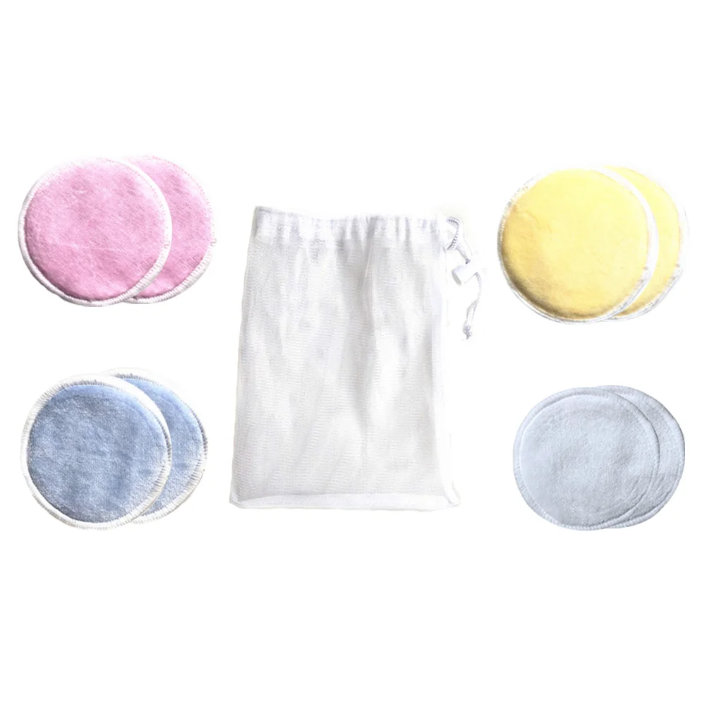 

8pcs Eco friendly Reusable Cotton Makeup Remover Pads 8cm Diameter Cleansing Facial Cosmetics Tool for Travel Home Use