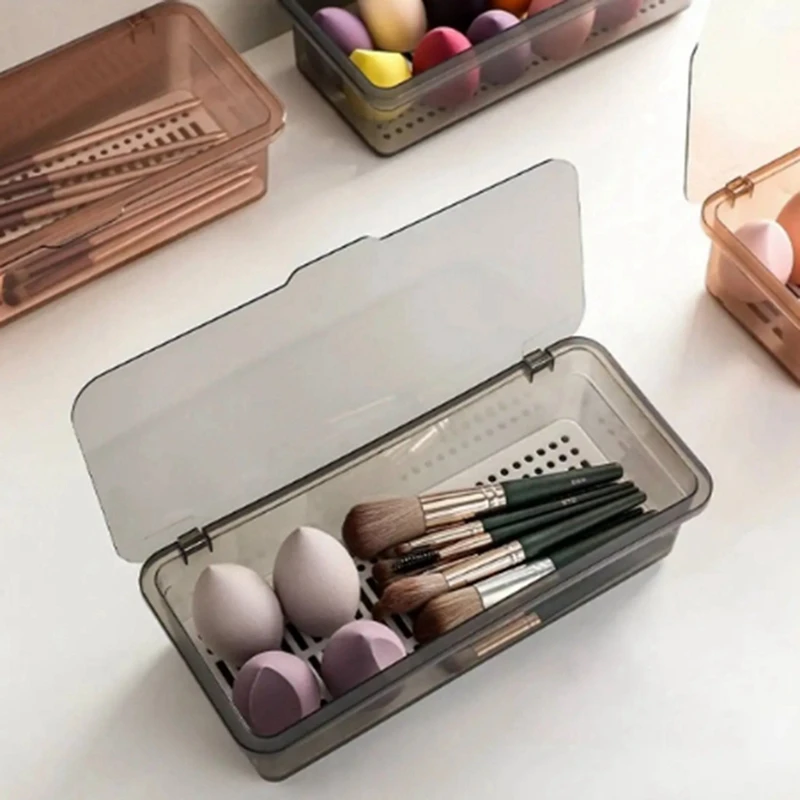Abwr-laci Organizer, jelas meja rias penyimpanan dan Organizer, Make Up pemegang dengan tutup untuk penyimpanan tampilan kamar mandi