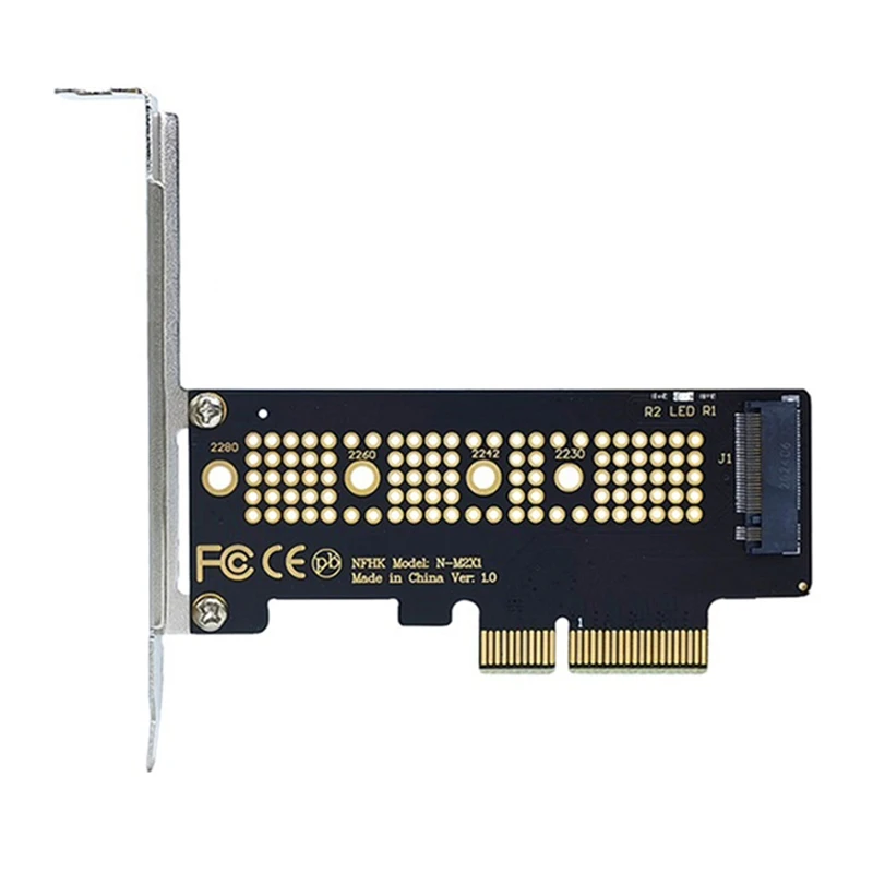 AC17-M.2 NVME SSD a Pcie 4,0 tarjeta adaptadora 64Gbps M-Key Pcie4.0 para PC de escritorio PCI-E GEN4