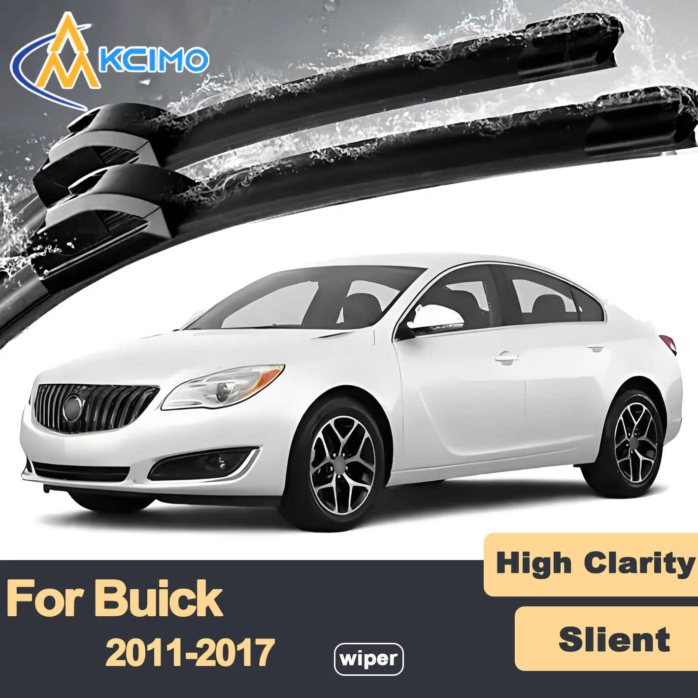

Premium Rubber Durable Silent Windshield Wiper Blades 2pcs for Buick Regal 2011-2017 Opel Insignia Vauxhall Insignia