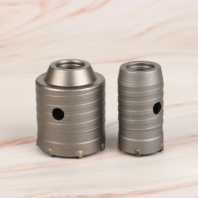 Drilling Crown For Concrete Wall Hole Saw Hammer Drill Bit Set With Shaft Cement Tool