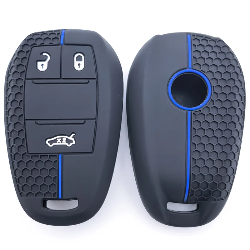جديد سيليكون 3 زر فوب شل مفتاح حامي سيارة مفتاح بعيد غطاء ل ألفا روميو ستيلفيو جوليا 2017 2018 اكسسوارات #5