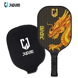 Pickleball-paleta de 16MM compatible con USAPA, profesional, adecuada para practicar, de fibra de carbono Premium, agarre cómodo