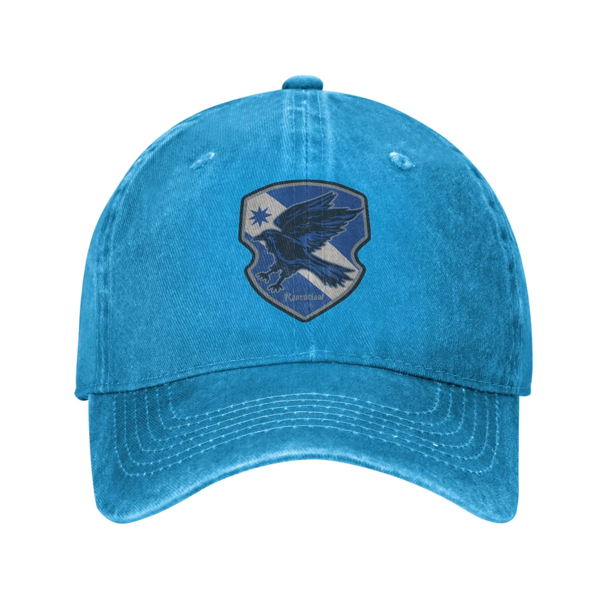 H-harryed Ravenclaw hombres mujeres gorras de béisbol P-Potters sombreros de mezclilla desgastados gorra Vintage al aire libre ajustable sombreros