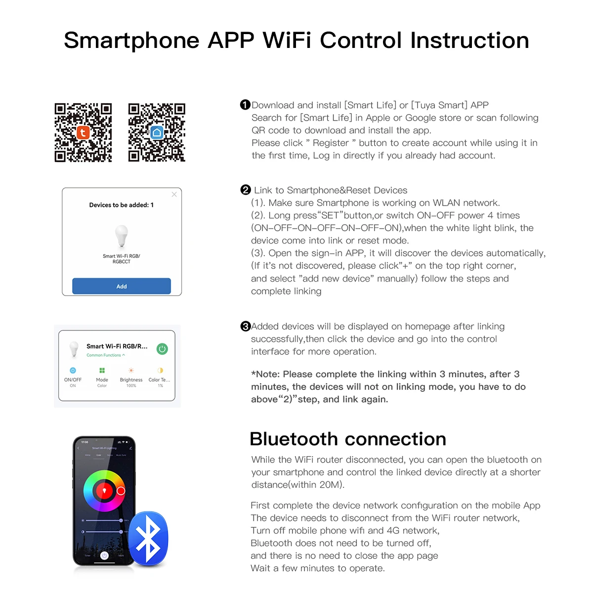 5 in 1 Tuya Smart Home LED Controller WiFi Smart Life App Control Switch Controller Work With Alexa Google Home Assistant