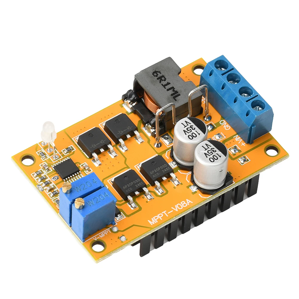 5A 6A MPPT Solar Charge Controller Solar Charging Board 8-28V 100W Battery Charging Module 300KHz Charge Protection Board