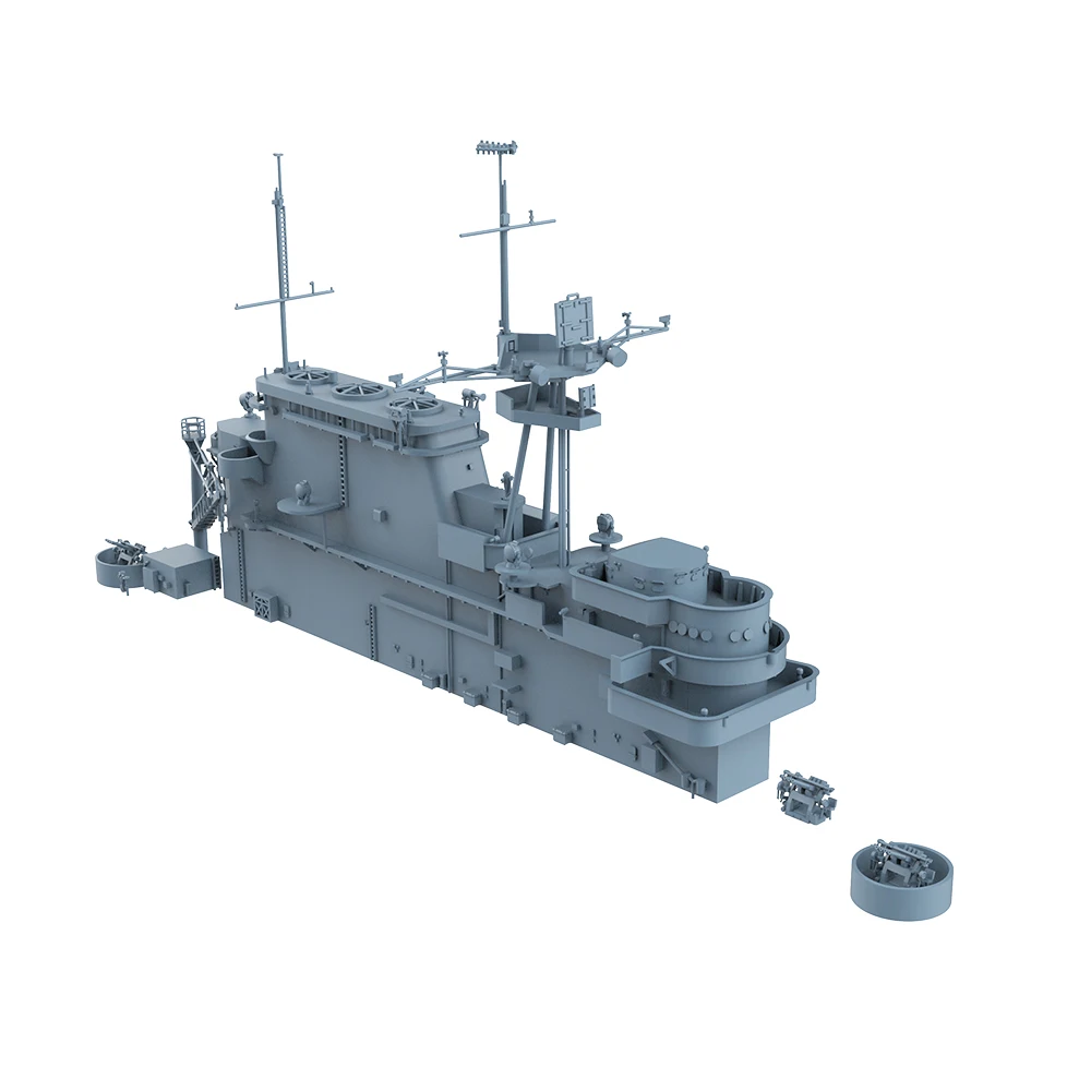 Yao's Studio LY234 1/350 1/700 Model Upgrade Parts  US Aircraft Carrier Hornet Superstructure