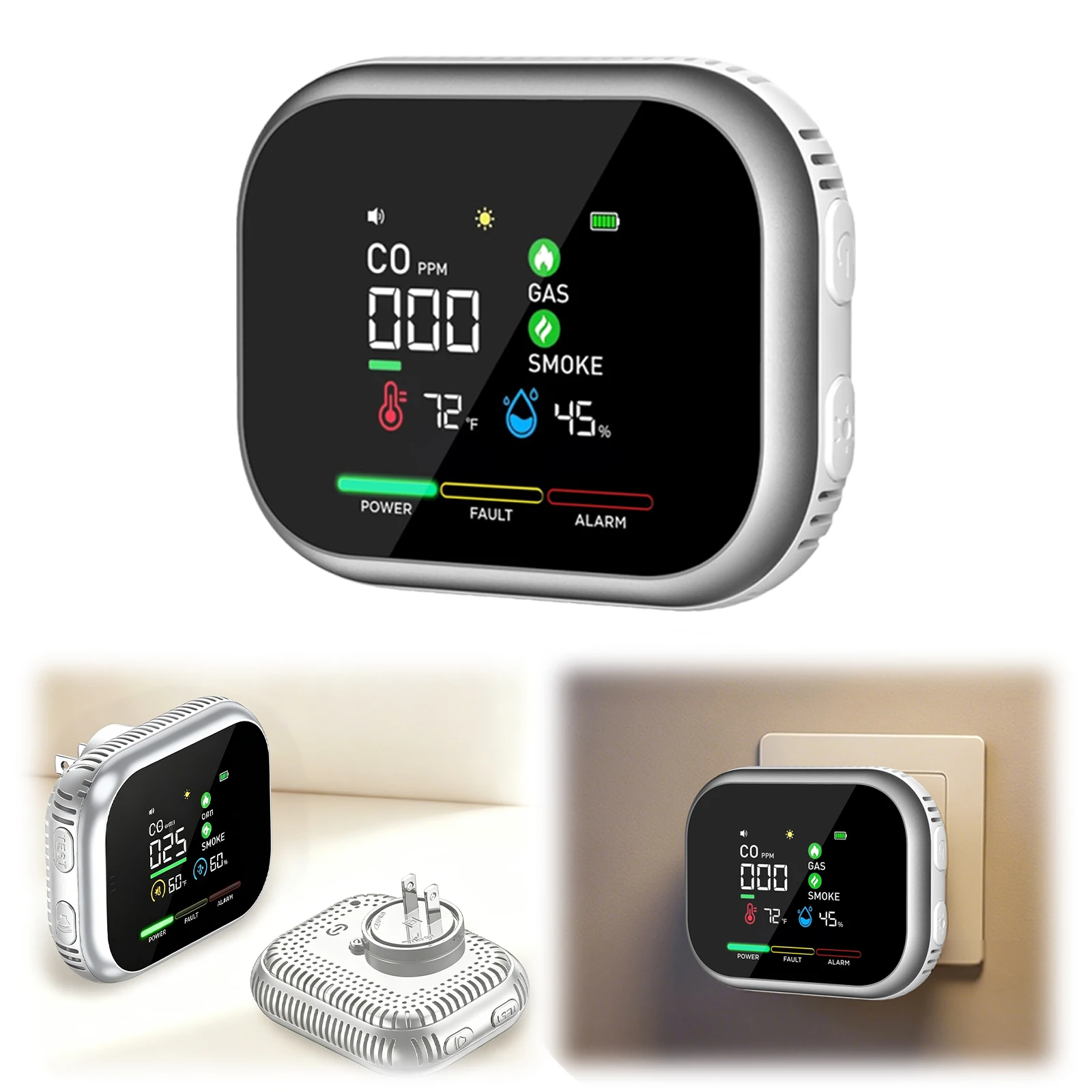 Monitor de calidad del aire 6  - Carbon Monoxide Detector Combo reseña y precio