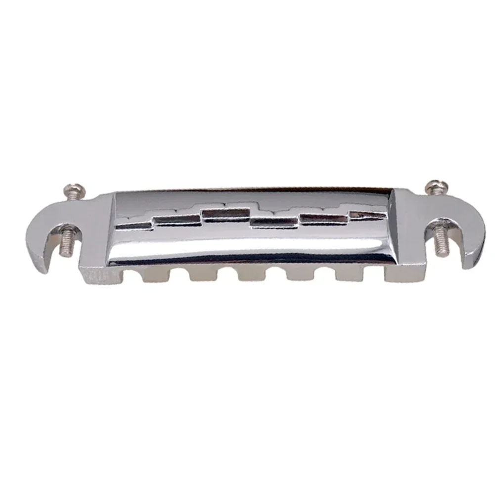 Optimal String Spacing and High Intonation with Guitar Compensated Ridge Wraparound Combination Bridge Tailpiece
