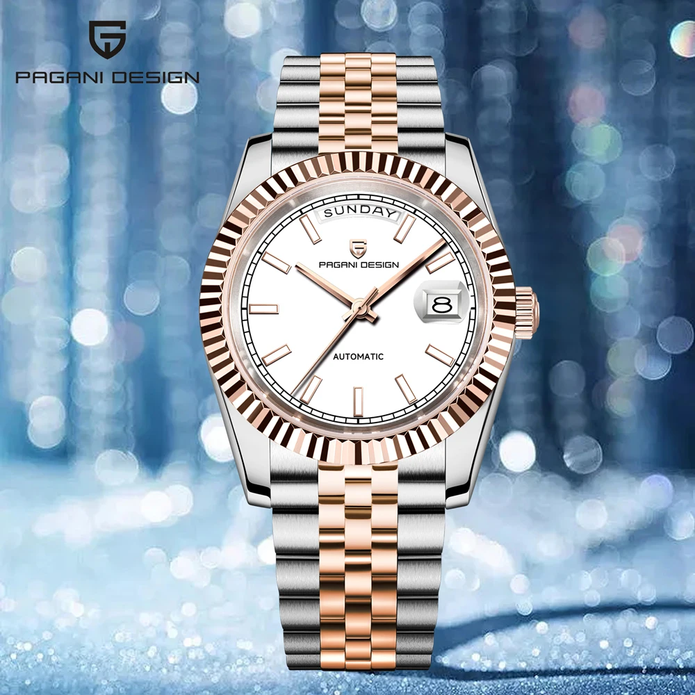 

2025 New PAGANI DESIGN Watches Enamel Dial Luxury Mechanical Watch For Men Gift Stainless Steel AR Sapphire Glass Luminous Clock