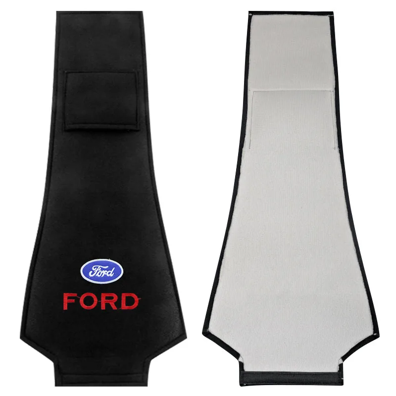 For Ford Fiesta MK7 Mondeo MK4 ST Focus MK1 MK2 MK3 Focus 2 3 4 Car Logo Headrest Cushion Cover Auto Badge Head Neck Pillow Case