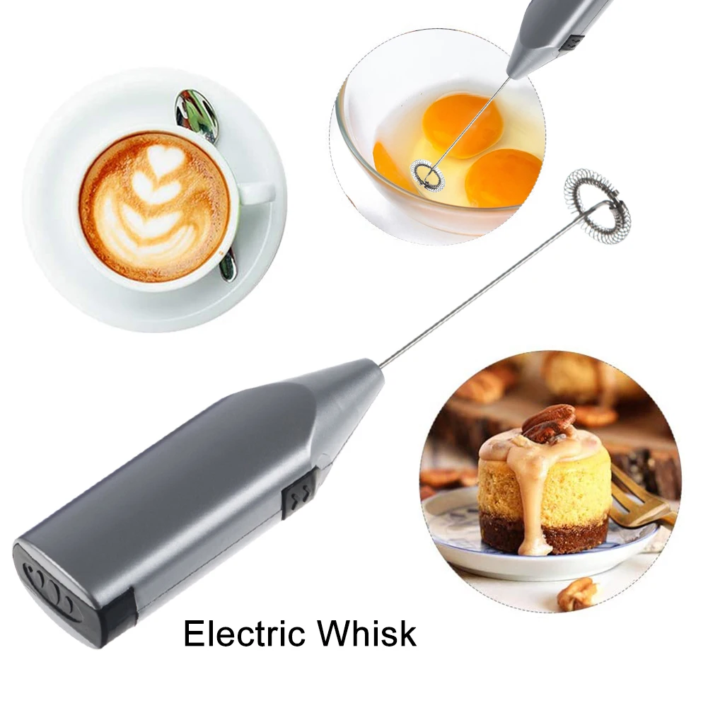 Mini Mixer Battery Operated Milk Wand Mixer Frother Kitchen Cooking Tools Hand Blender Easy To Clean for Latte for Hot Drink