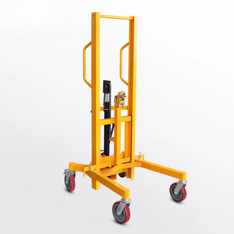 

Manual hydraulic oil drum truck, pedal oil drum stacker, drum handling