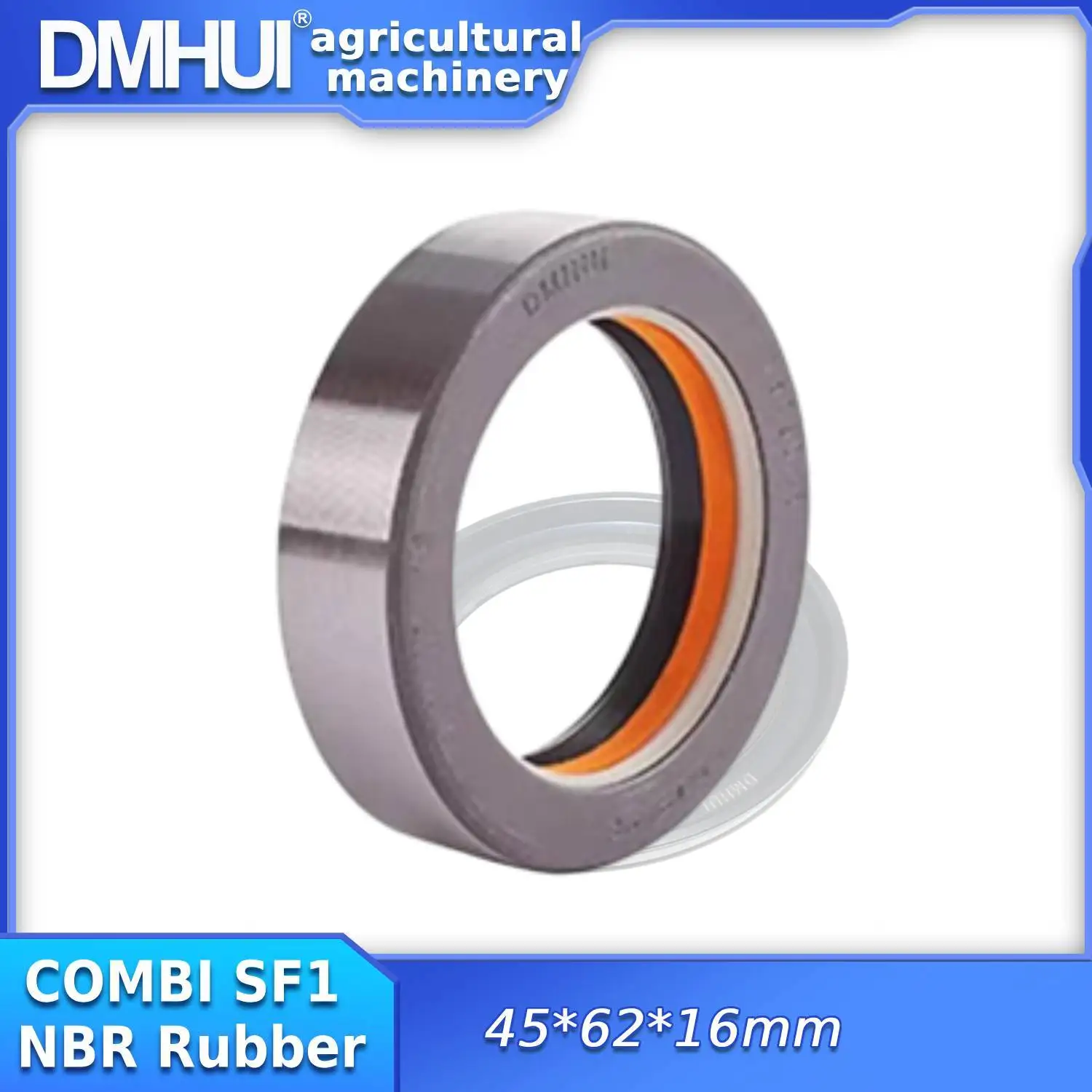 DMHUI Agricultural Mechanical Seal Combination Tractor Rotary Shaft Seal 30x44x11mm COMBI Type NBR+AU for Corteco/12001879B