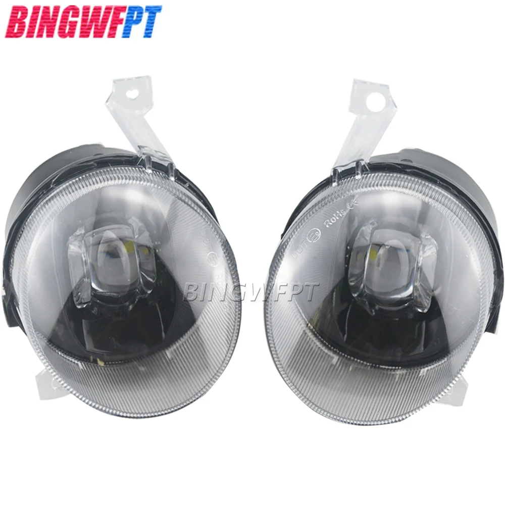 2PCS Car Fog Light Assembly Canbus LED Lens Fog Driving Lamps for VW Jetta Golf MK6 2009-2011 TOURAN 2011-15 CADDY MK3 2010-2014