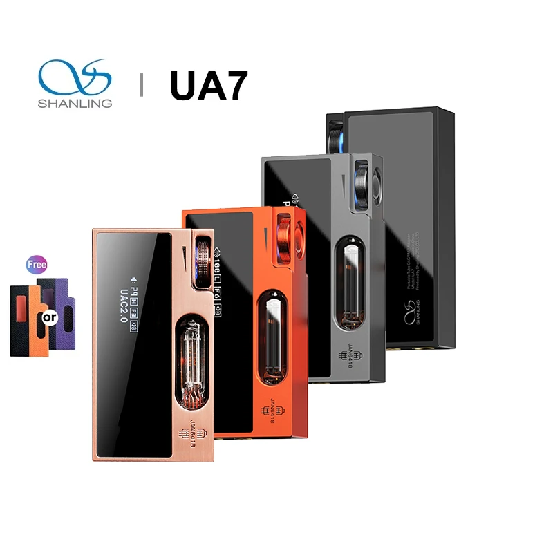 SHANLING UA7 HIFI Portable USB DAC AMP Tube Transistor Dual Mode HiFi Audio Dongle 44mm Balanced PCM768 DSD512