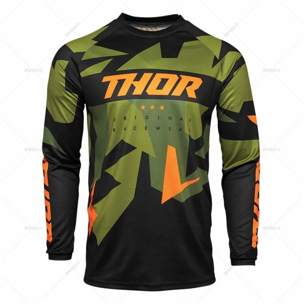 Jersey de equipo de ciclismo de montaña para motocicletas, nuevo jersey de carreras MTB todoterreno DH MX, camiseta de ciclismo, jersey de cross-country de secado rápido.