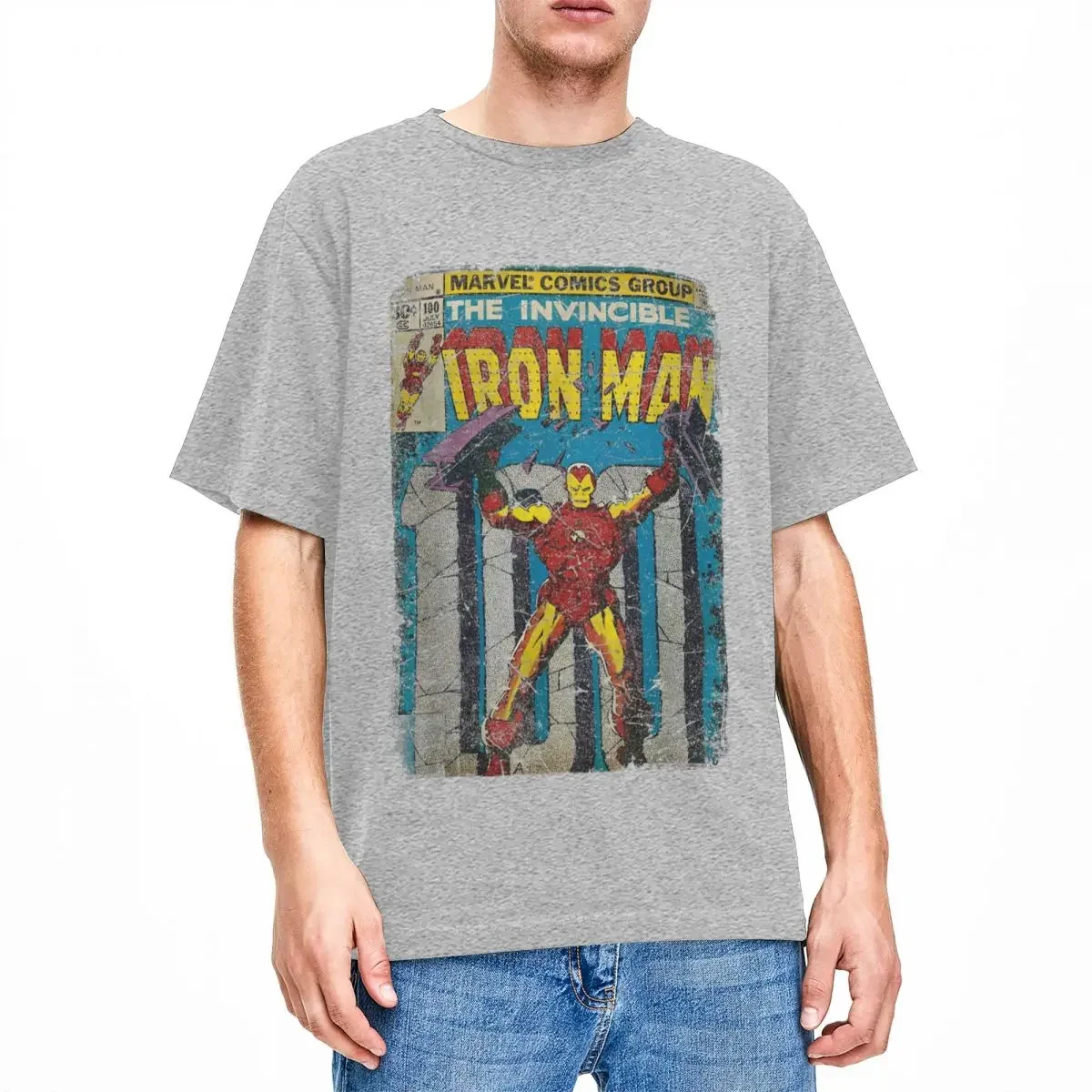

Iron Man Classic Retro Comic T Shirt Harajuku T Shirts Short Sleeves Aesthetic Tshirt Summer 100 Cotton Breathable Tees
