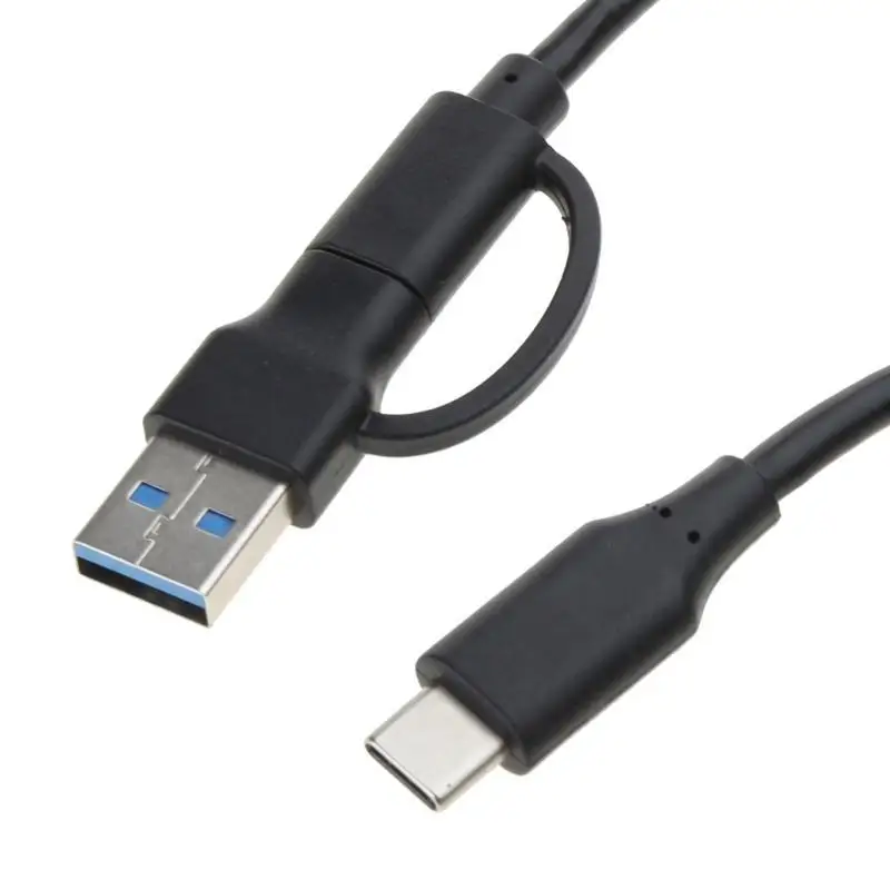 652F Fast Charging Cable 2 in 1 USB to Type-c Wire for Charging Data Sync 10Gbps