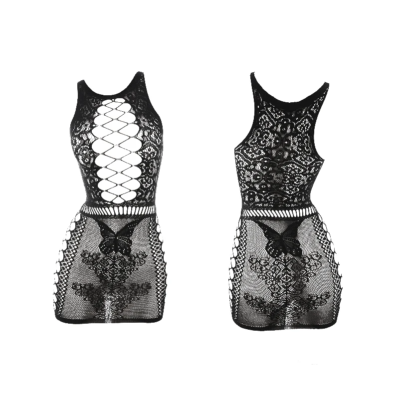 

1 шт. Сексуальные чулки больших размеров с открытой промежностью для женщин, не требующие снятия, сетчатая ночная сорочка, соблазнительное белье, чулочно-носочные изделия.